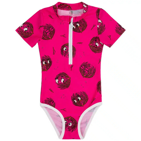 Girls UV50+ Swimsuit - Tumbleweed Pink