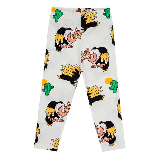 Children's Leggings - Desert Vulture White