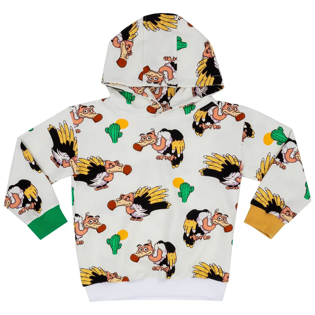 Children's Hoodie - Desert Vulture White