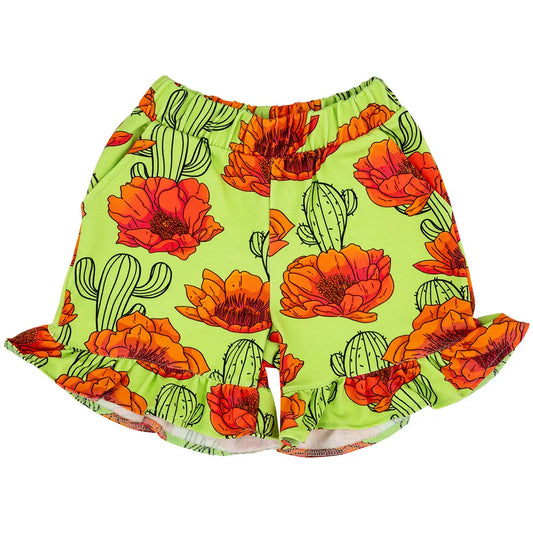 Girls' sweatshorts - Prickly Pear