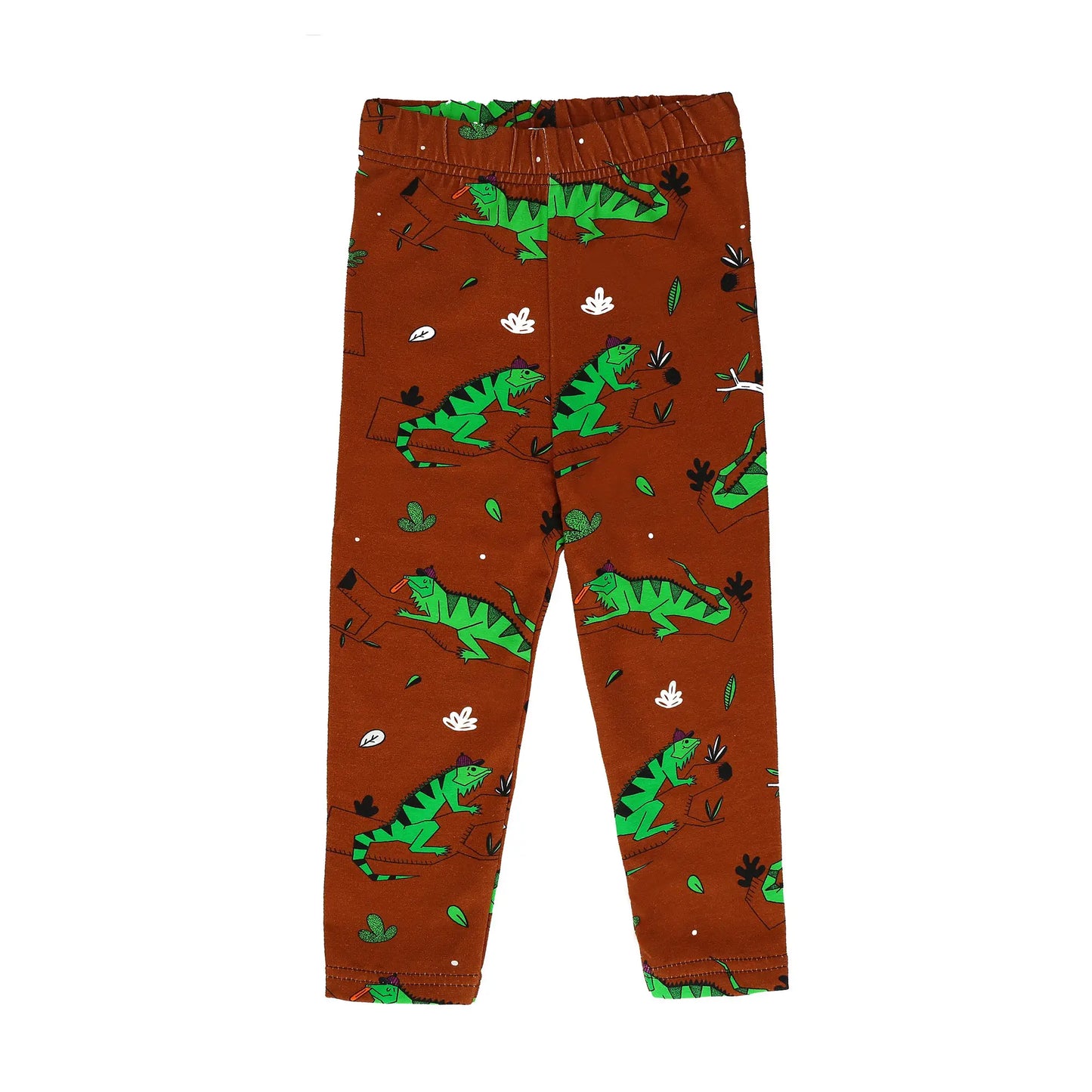 Children's Leggings - Brown Iguana