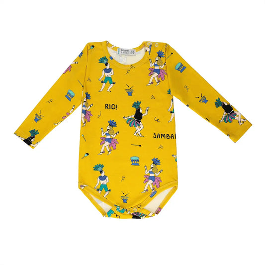 Long Sleeve Baby Bodysuit - Samba de Janeiro