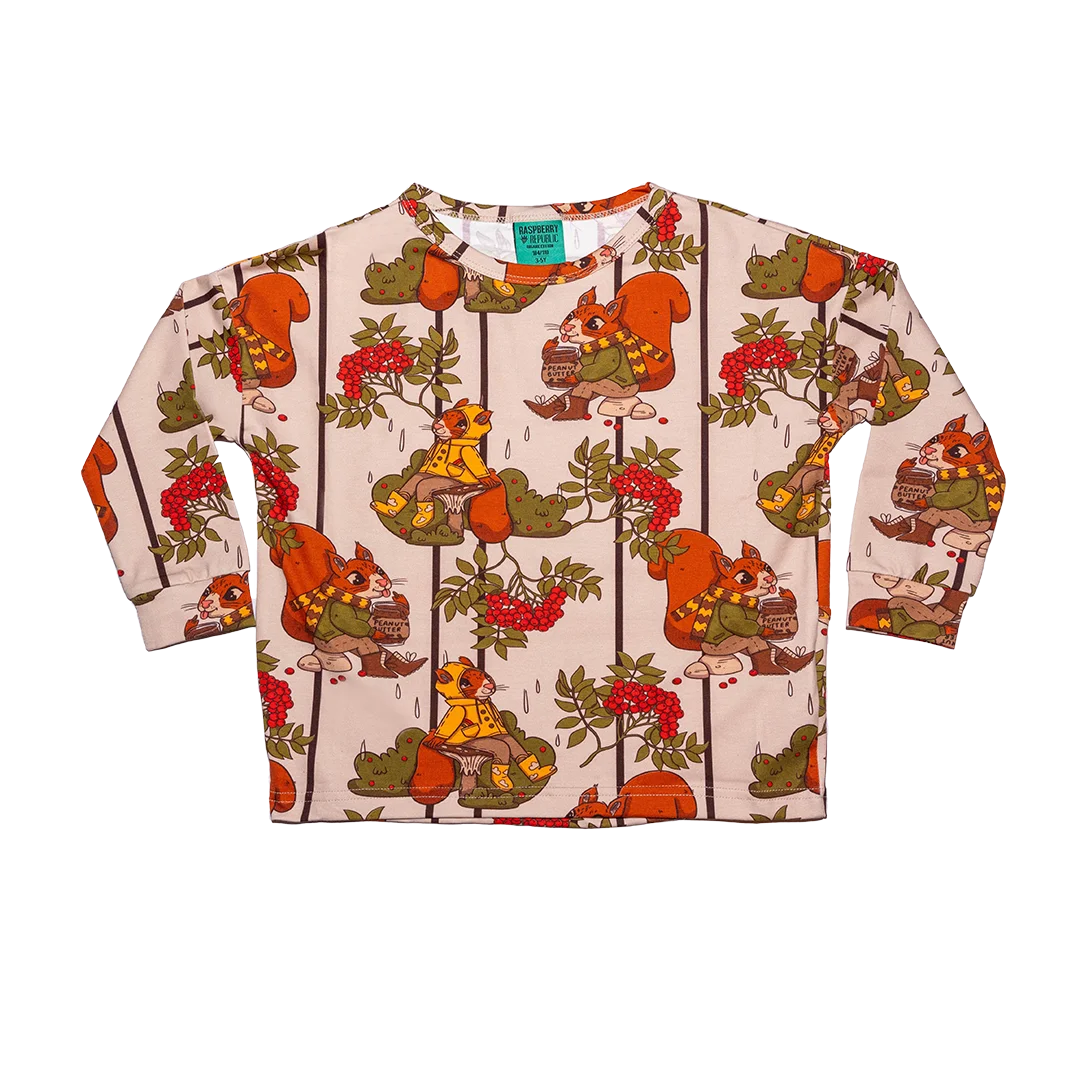 Koszulka dziecięca z długim rękawem - Wiewiórka