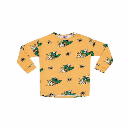 Children's long-sleeved T-shirt - Alligator Yellow