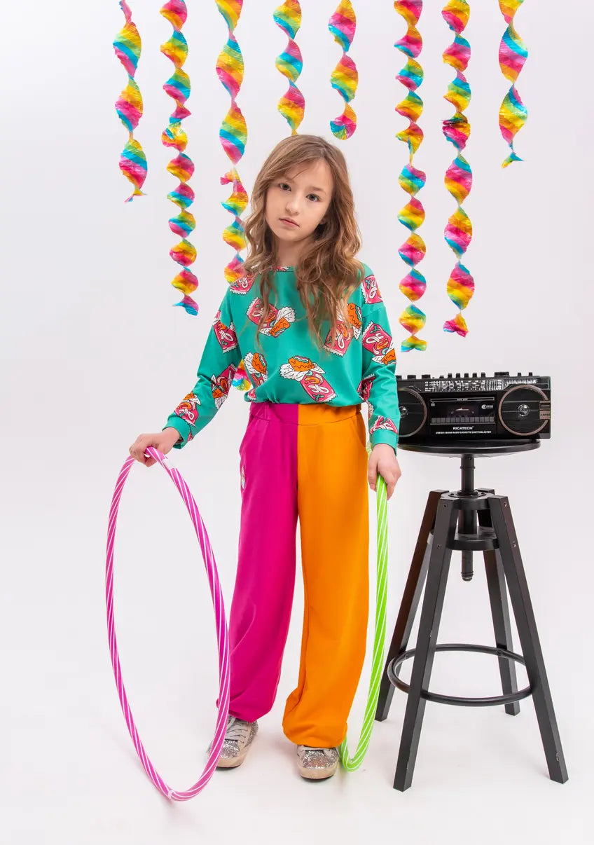 Children's long-sleeved T-shirt - Candy Bar Mint