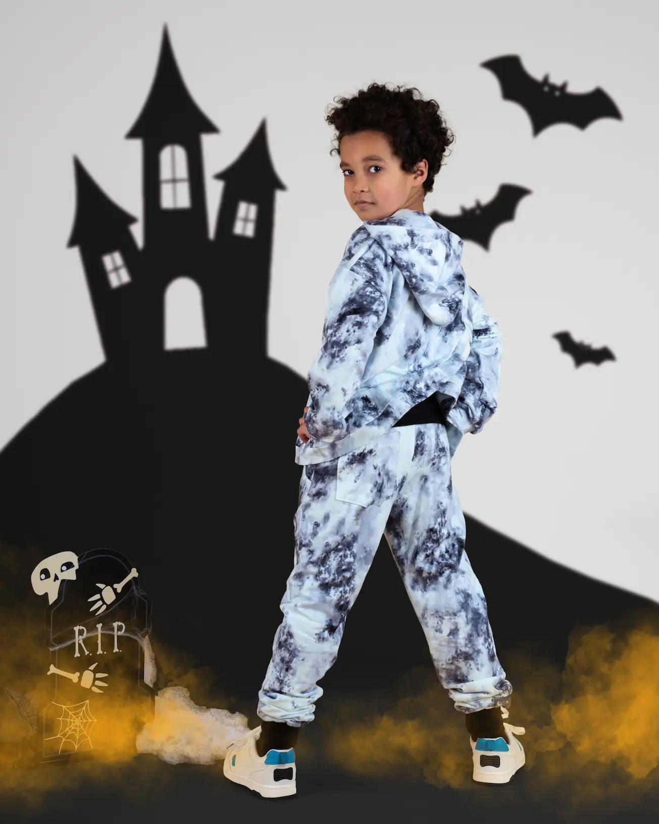 Children's Hoodie - Misty Marble