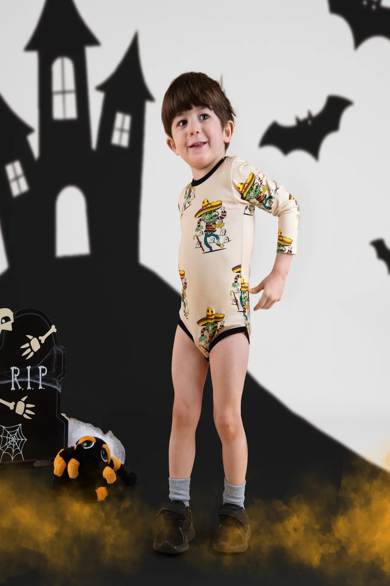Long-sleeved baby bodysuit - Fiesta