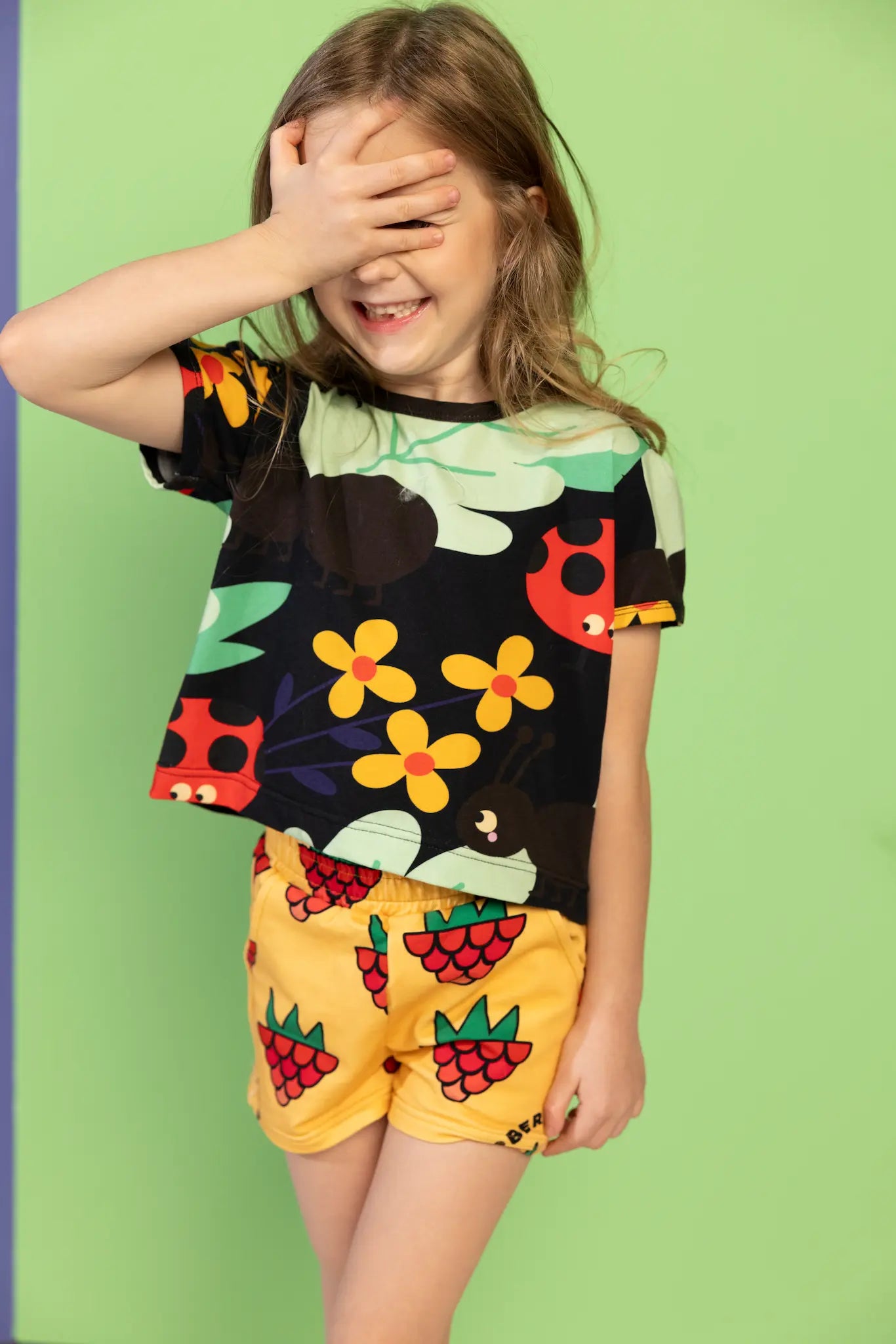 Children's short-sleeved T-shirt - Anthill Black