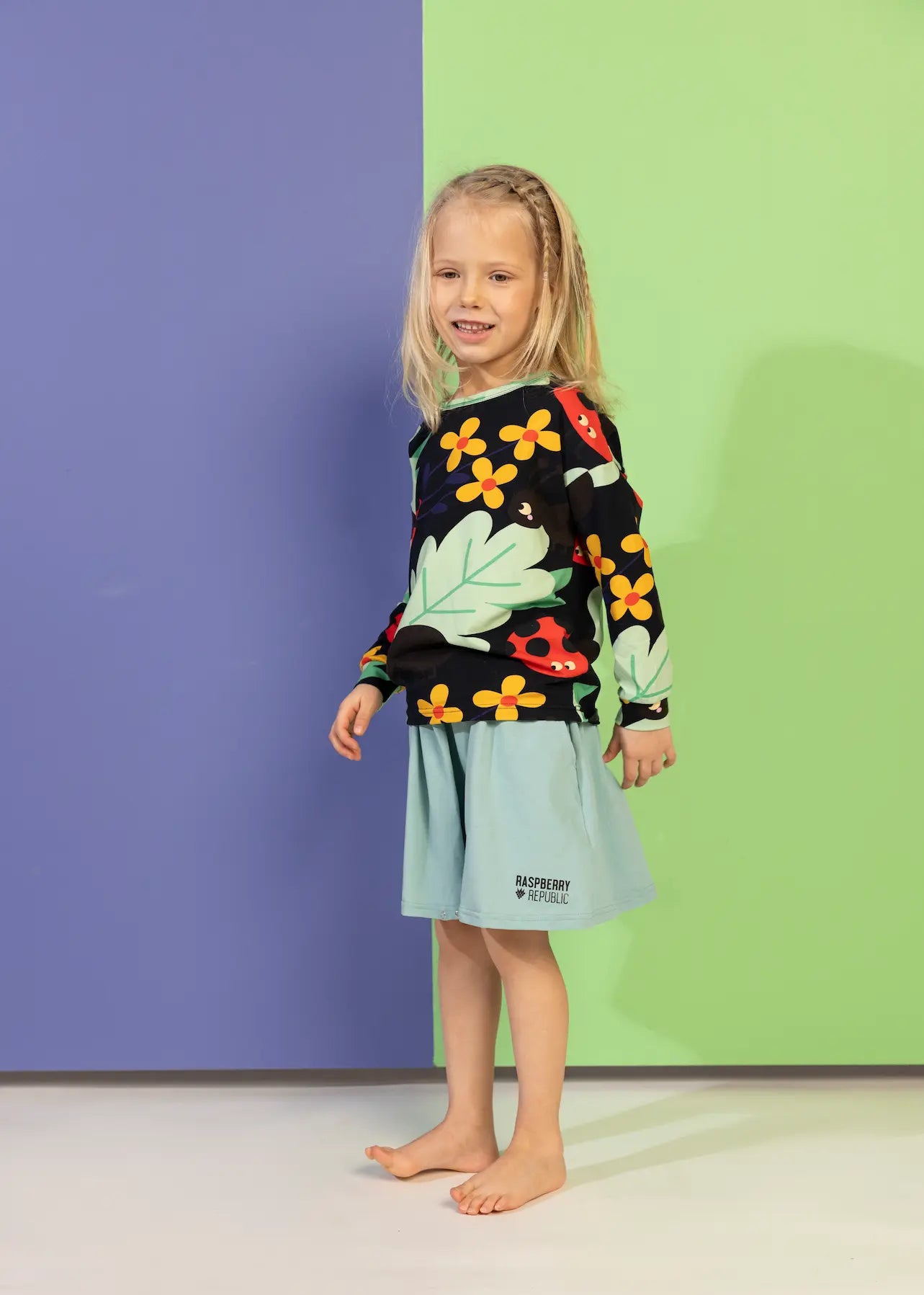 Children's long-sleeved T-shirt - Anthill Black
