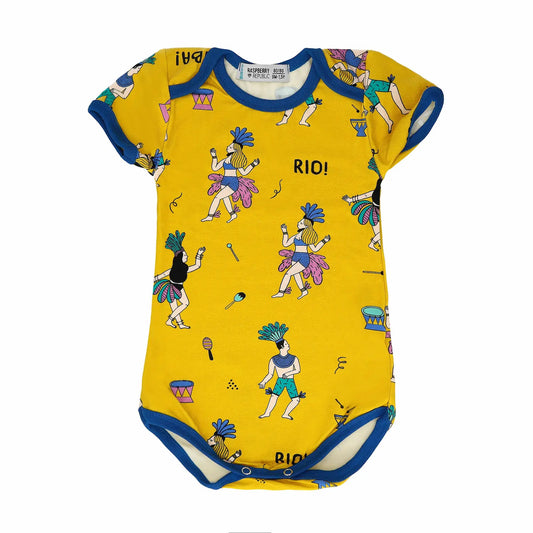 Short-sleeved baby bodysuit - Samba de Janeiro