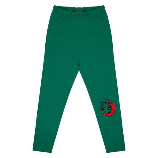 Children's leggings with embroidery - Shrimp Cocktail