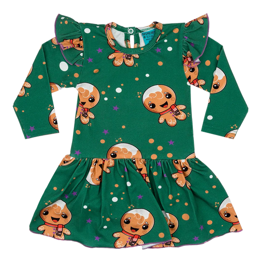 Baby bodysuit with long sleeves and skirt - Hello Ginger!