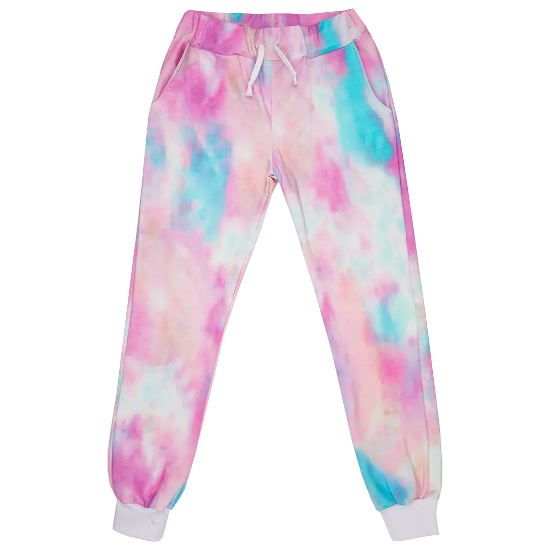 Children's Sweatpants - Tie Dye Pink