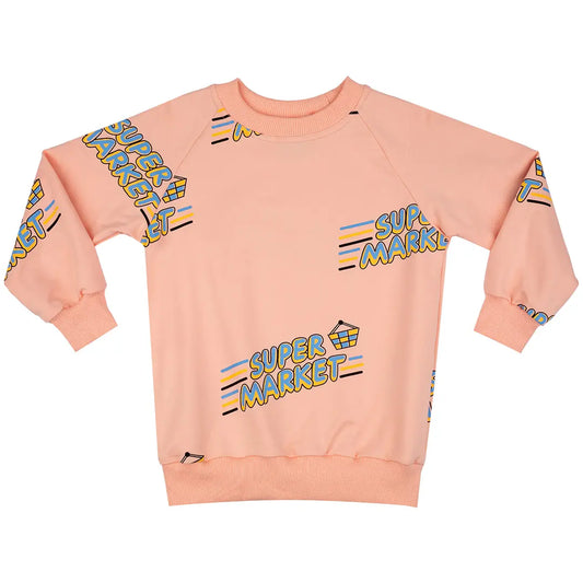Children's sweatshirt - Supermarket Peach