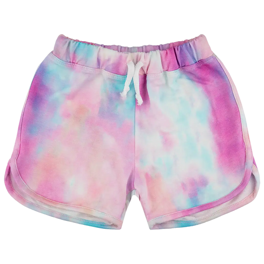 Childrens Sweatshorts - Tie Dye Pink