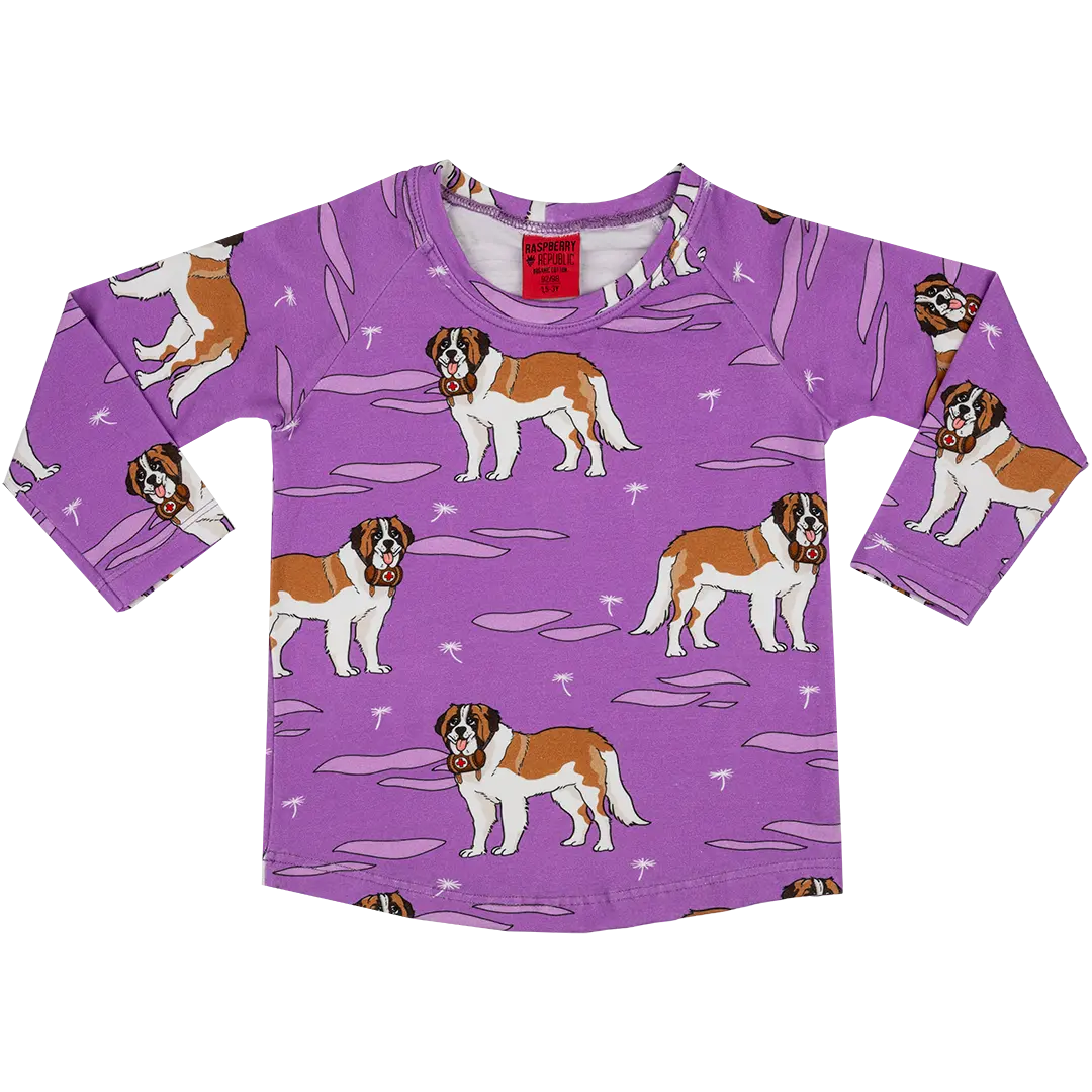 Children's long-sleeved T-shirt - Saint Bernard Purple