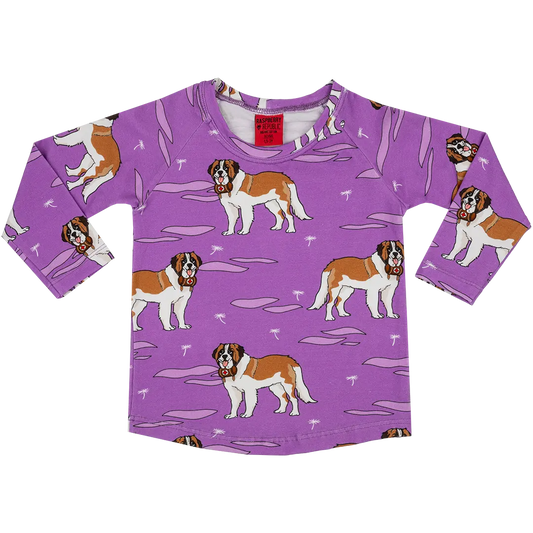 Children's long-sleeved T-shirt - Saint Bernard Purple