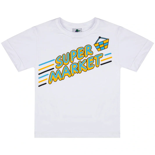 Children's oversized short-sleeved T-shirt - Supermarket