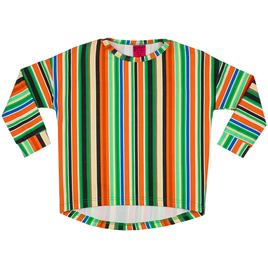 Children's long-sleeved T-shirt - Folk Stripes