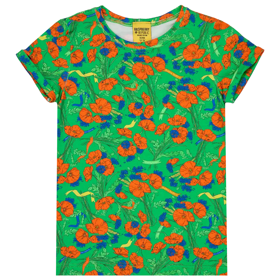 Children's short-sleeved T-shirt - Wildflowers
