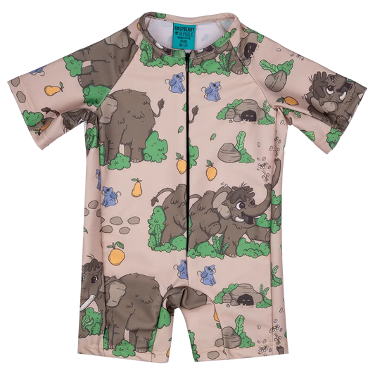 Children's Unisex UV50+  Coverall Swimsuit - Wooly Mammoth