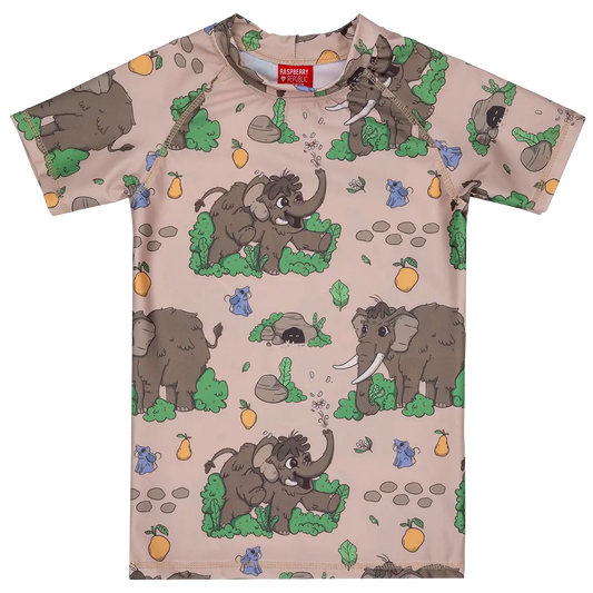 Children's swim top UV50+ - Wooly Mammoth