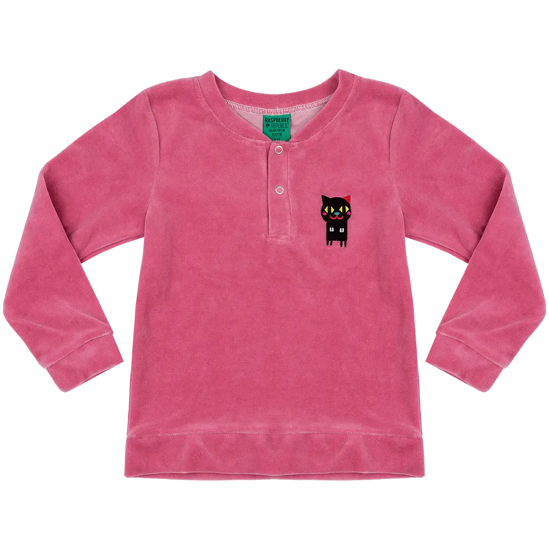 Children's velour sweatshirt - Rabbit Hole