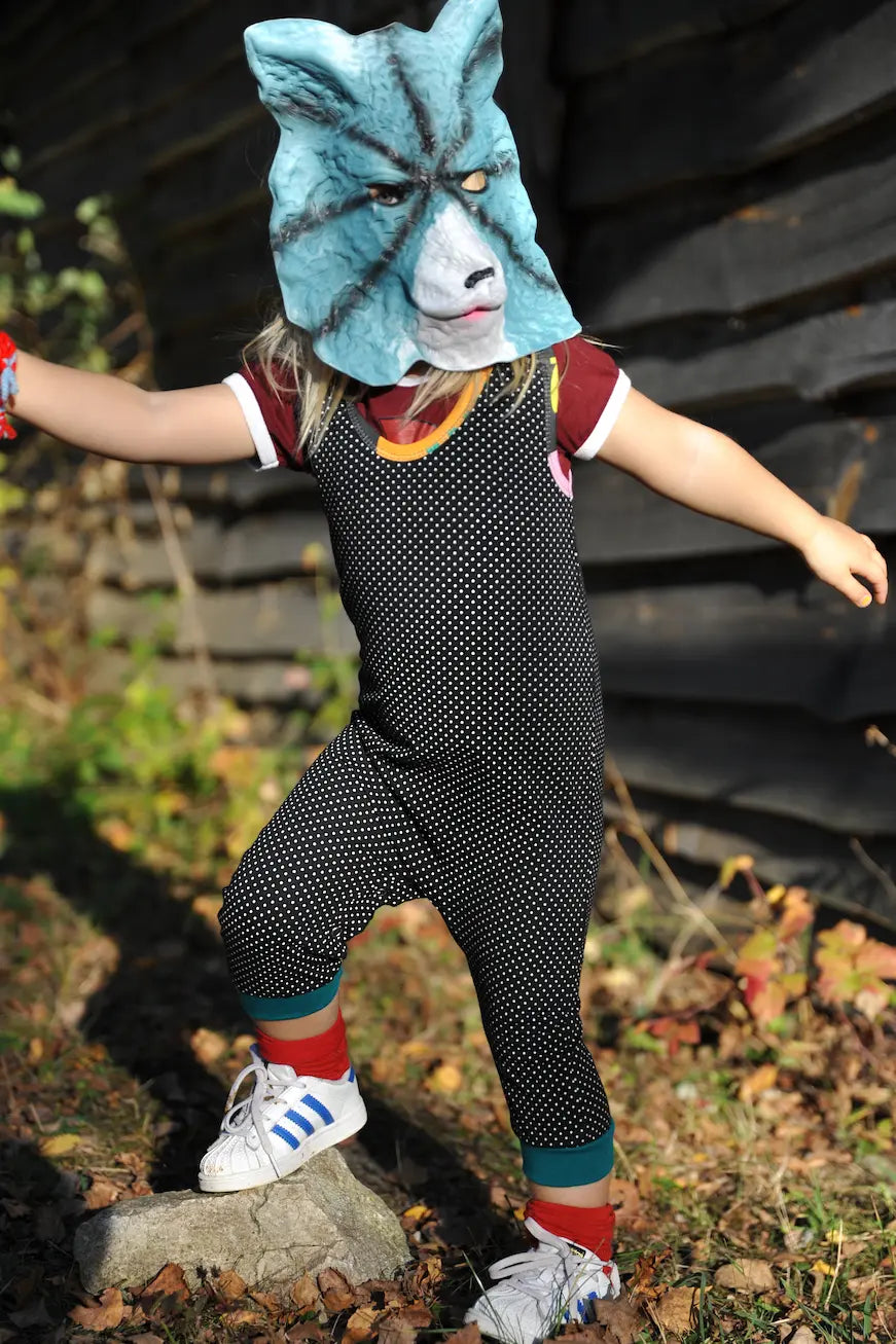 Children's dungarees - Guinea fowl