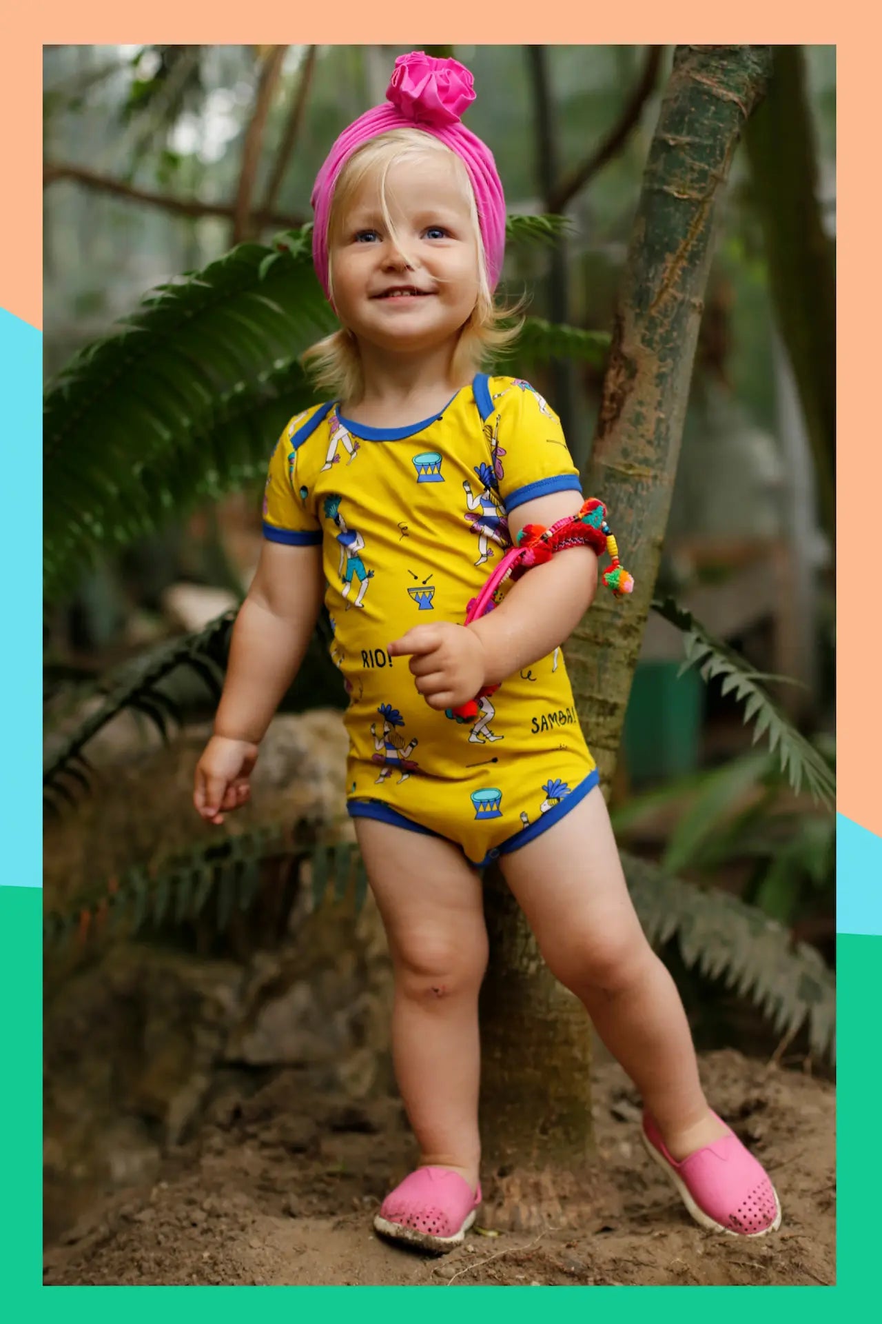 Short-sleeved baby bodysuit - Samba de Janeiro